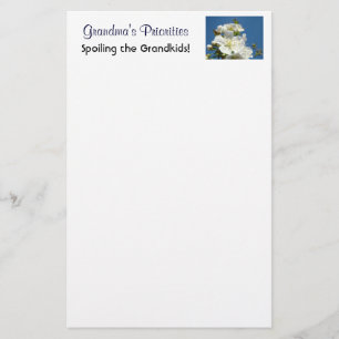 Grootmoeders prioriteiten briefpapier