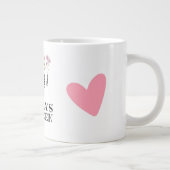 Grootmoeders tuin gepersonaliseerd grootmoeder Gif Extra Grote Beker (Rechts)