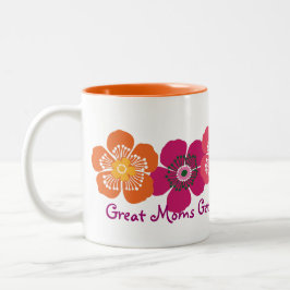 Grootmoeders worden gepromoot naar oma - oranje ro tweekleurige koffiemok