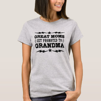 Grootmoeders worden gepromoot naar oma t-shirt
