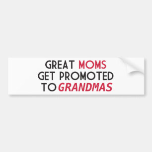 Grootmoeders worden gepromoot naar oma's bumpersticker