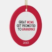 Grootmoeders worden gepromoot naar oma's keramisch ornament (Rechts)