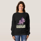Grootmoedersaurus Rex Grootmoeder Saurus Dinosauru Trui (Voorkant volledig)