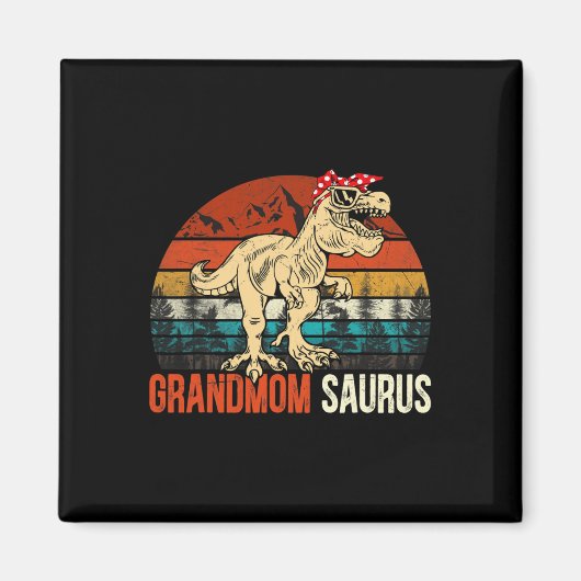 Grootmoedersaurus T Rex Dinosaur Grootmoeder Sauru Magneet (Voorkant)