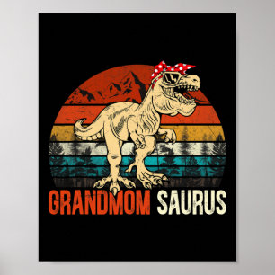 Grootmoedersaurus T Rex Dinosaur Grootmoeder Sauru Poster