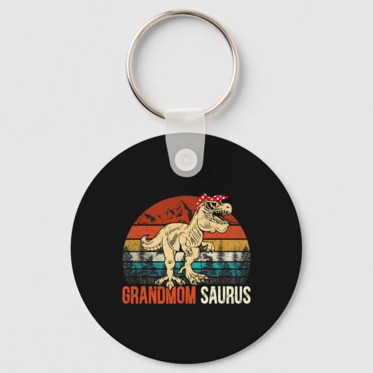 Grootmoedersaurus T Rex Dinosaur Grootmoeder Sauru Sleutelhanger (Voorkant)