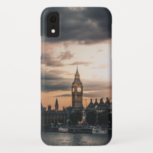 Grootmoedige Londense Big Ben Zonsondergang iPhone XR Hoesje
