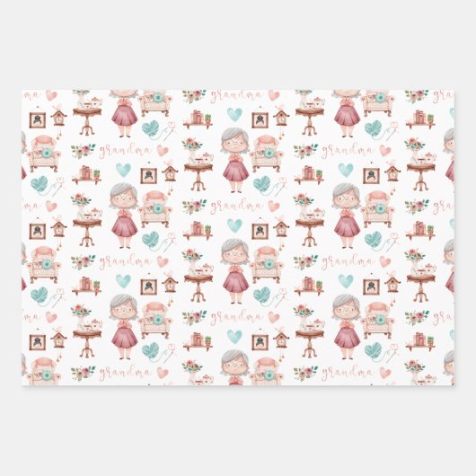 Grootmoefpapiervaten met drie vellen (Voorkant 2)