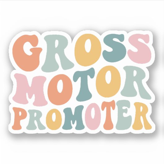 Grootmotorische promotor pediatrische fysiotherapi sticker (Voorkant)