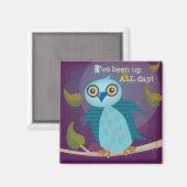 Grootooguil in Moonlight Magnet Magneet (Voorkant / Achterkant)