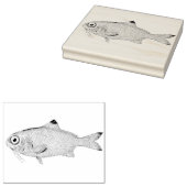 Grootoogvis  Rubber Art Stamp Rubberstempel (Gestempeld)