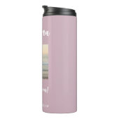 Grootouder Eenvoudig 1 Fotoroze Thermosbeker (Geroteerd rechts)