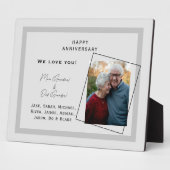 Grootouder met Jubileum voor aangepaste fotobewerk Fotoplaat (Zijkant)