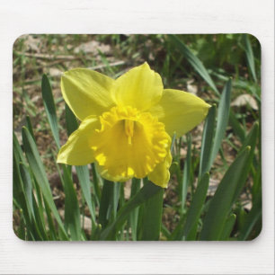Grootouder Muis Onderlegger met Felgele Narcis Muismat