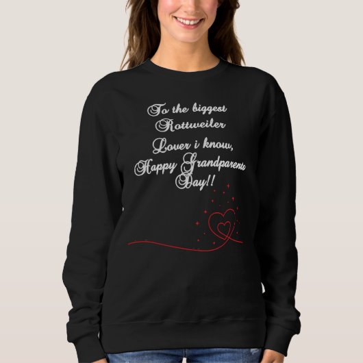 Grootouder Rottweiler Lover Trui (Voorkant)