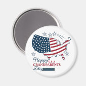 Grootouderdag 2025 USA Vector Magneet (Voorkant / Achterkant)
