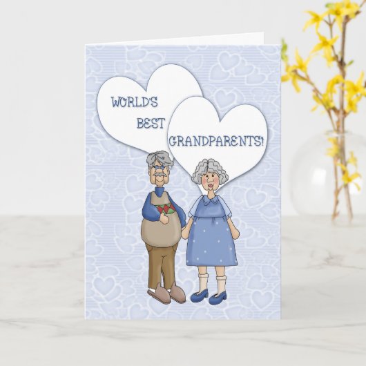 Grootouderdag groet kaart (Gele Bloem)