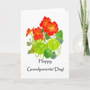 grootouderdag-nasturtium-Wenskaart Kaart