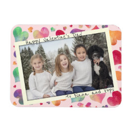 Grootouderfotokaart voor magnetische Valentijnsdag Magneet