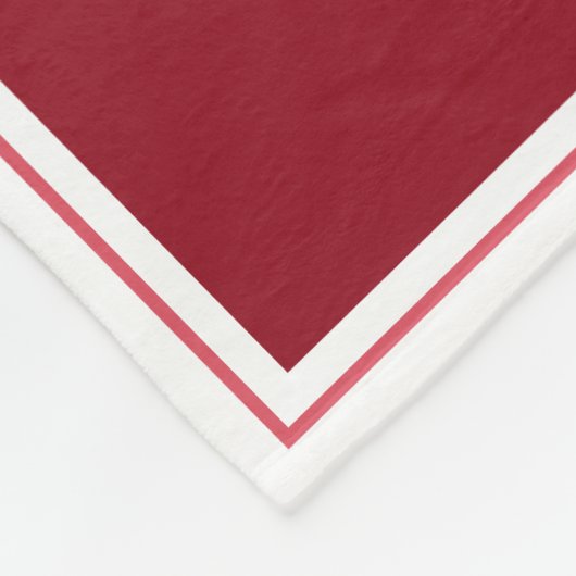 Grootouders 6 Foto Collage Persoonlijk Donker Rood Fleece Deken (Hoek)