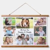 Grootouders 8 Fotocollage Hangend Wandkleed (Voorkant)