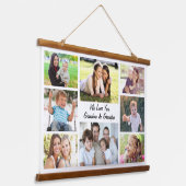 Grootouders 8 Fotocollage Hangend Wandkleed (Gebogen)