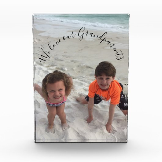 Grootouders Aangepaste foto van kleinkinderen (Voorkant)