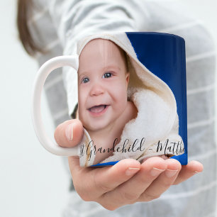 Grootouders baby aangepaste foto 1e kleinkind koffiemok