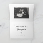 Grootouders Baby Aankondiging en echografie Kaart (Binnen)