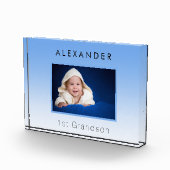 Grootouders baby blauwe foto 1e kleinzoon jongen (Rechts)