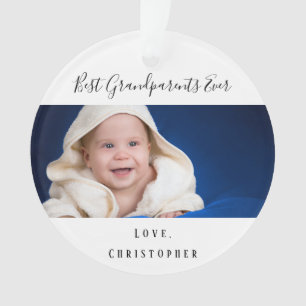 Grootouders baby foto kleinkind ornament