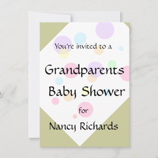Grootouders Baby shower Kaart (Voorkant)