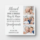 Grootouders Citaat Gepersonaliseerde Fotocollage Fotoplaat (Voorkant)