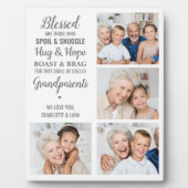 Grootouders Citaat Gepersonaliseerde Fotocollage Fotoplaat (Voorkant)