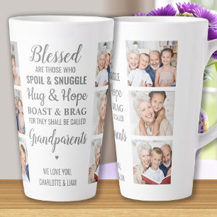 Grootouders Citaat Gepersonaliseerde Fotocollage Latte Mok