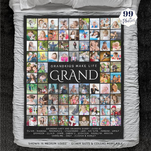 GROOTOUDERS CITEREN GEZEGDE 99 Fotocollage Fleece Deken