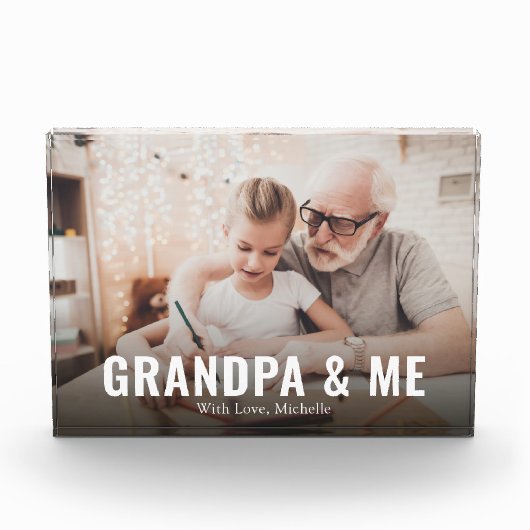 Grootouders citeren opa eenvoudige foto (Voorkant)