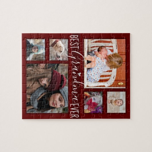 Grootouders Dag Beste grootmoeder ooit Multi Foto Legpuzzel (Horizontaal)