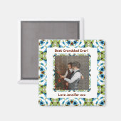 Grootouders Dag Beste Opa Ooit Groene Foto Magneet (Voorkant / Achterkant)