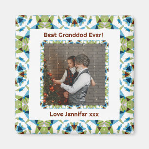 Grootouders Dag Beste Opa Ooit Groene Foto Magneet