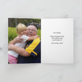 Grootouders Dag Bloemen Fotokaart Kaart (Binnen)