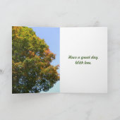 Grootouders Dag-Herfst Maple Tree Kaart (Binnen)