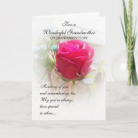 Grootouders Dag Kaart Roze Rosebud