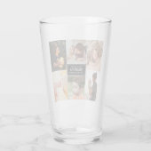 Grootouders Dag Opa Black 3 Foto Collage Glas (Achterkant)