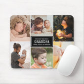 Grootouders Dag Opa Black 3 Foto Collage Muismat (Met muis)