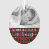 Grootouders eerste kerstfoto ornament (voorkant)