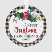 Grootouders Eerste Kerstmis Ornament (achterkant)