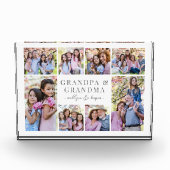 Grootouders Foto Collage Acryl Afbeelding Block (Voorkant)