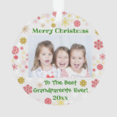 Grootouders Foto: Kerstmis Ornament (achterkant)