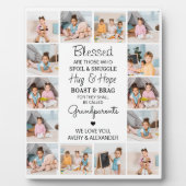 Grootouders gepersonaliseerd 14 Foto Collage Fotoplaat (Voorkant)